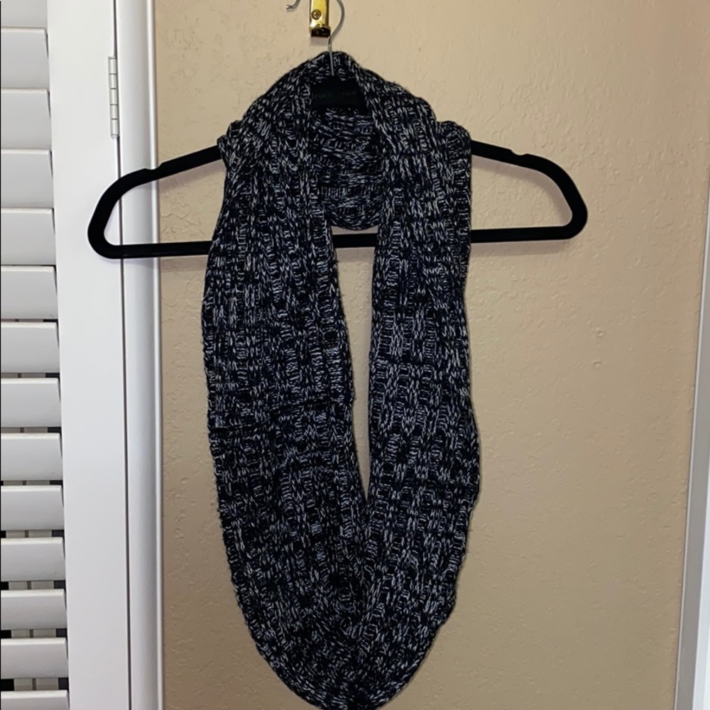 Salt & Pepper Knit Infinity Scarf